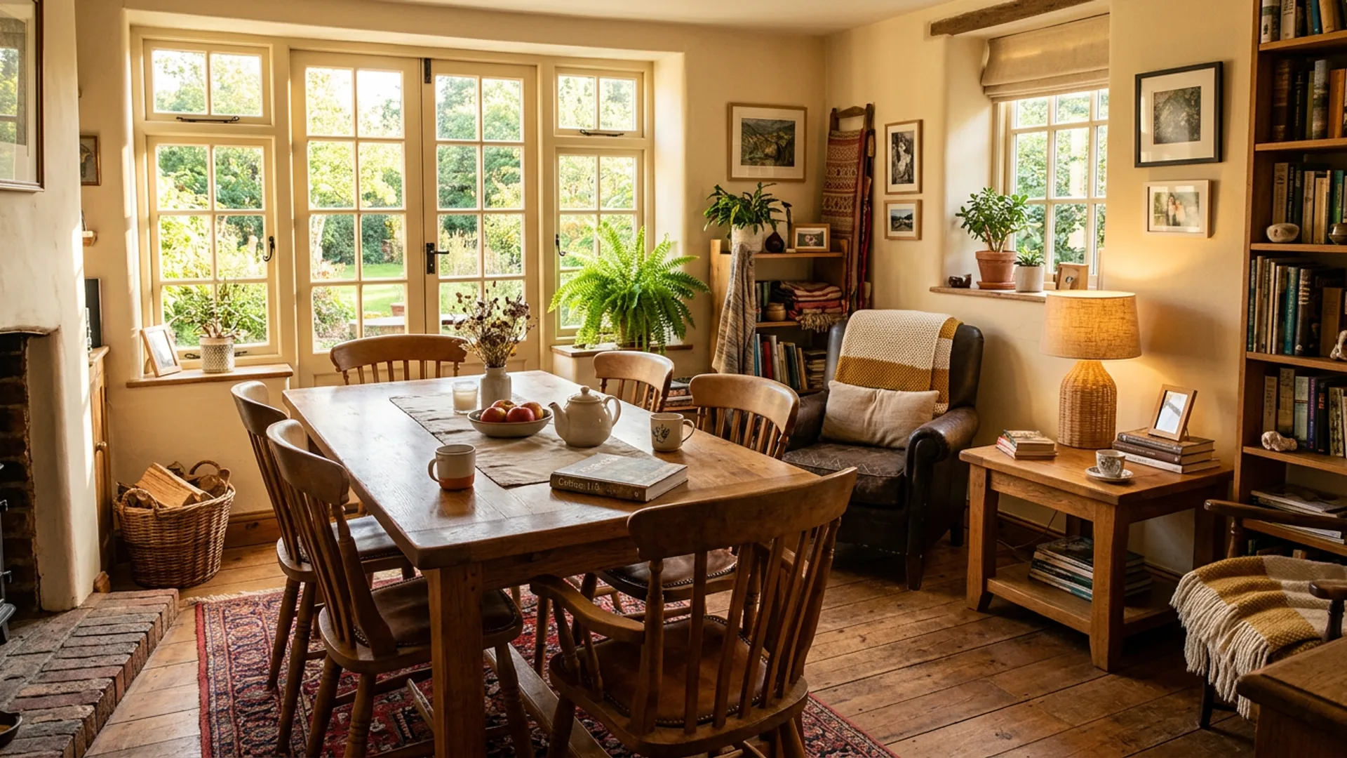 Custom furniture in a warm home interior